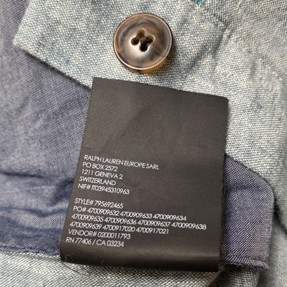 *Club Monaco* Baxter Chambray Linen 7" Shorts - Picture 13 of 13